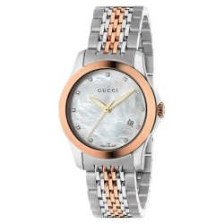 Orologio Donna Gucci G-Timeless Small YA126514 Diamanti Madreperla
