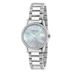 Orologio Donna Gucci G-Timeless Small YA126543 Diamanti Madreperla