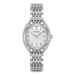 Orologio Donna Bulova Curv Diamonds 96R212 Diamanti Quartz
