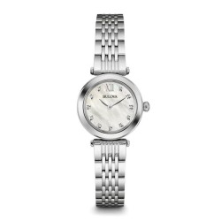 Orologio Donna Bulova Diamonds 96S167 Diamanti Madreperla