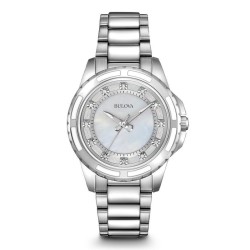 Orologio Donna Bulova Diamonds 96S144 Diamanti Madreperla