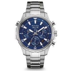 Orologio Uomo Bulova Marine Star 96B256 Cronografo Quartz