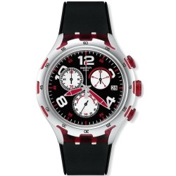 Orologio Uomo Swatch Irony Xlite Red Wheel YYS4004 Cronografo