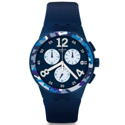 Orologio Uomo Swatch Chrono Plastic Camoblu SUSN414 Cronografo