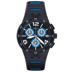Orologio Uomo Swatch Chrono Plastic Black Spy SUSB410 Cronografo