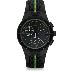 Orologio Uomo Swatch Chrono Plastic Laser Track SUSB409 Cronografo