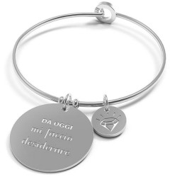 Bracciale Donna 10 Buoni Propositi Bangle Classic Mi Faccio Desiderare B4981