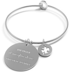 Bracciale Donna 10 Buoni Propositi Bangle Classic Il Meglio Deve Ancora Venire B5003