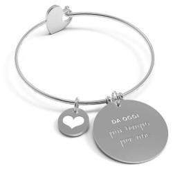 Bracciale Donna 10 Buoni Propositi Bangle Heart Più Tempo Per Noi B5137