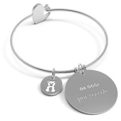 Bracciale Donna 10 Buoni Propositi Bangle Heart Più Coccole B5138