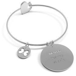 Bracciale Donna 10 Buoni Propositi Bangle Heart Insieme Si Vola B5141