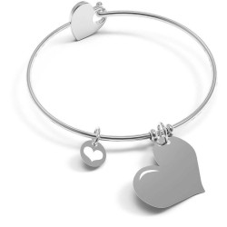 Bracciale Donna 10 Buoni Propositi Bangle Heart Icon Più Tempo Per Noi B5155