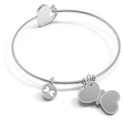 Bracciale Donna 10 Buoni Propositi Bangle Heart Icon Insieme Si Vola B5159
