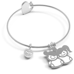 Bracciale Donna 10 Buoni Propositi Bangle Heart Icon Amiche Più Di Prima B5160