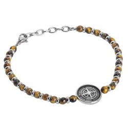 Bracciale Uomo Boccadamo Man ABR426M Rosa dei Venti
