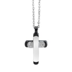 Collana Uomo Boccadamo Man AGR163N Croce