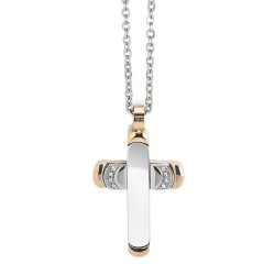 Collana Uomo Boccadamo Man AGR163R Croce