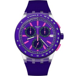 Orologio Unisex Swatch Chrono Plastic Purp-Lol SUSK400 Cronografo