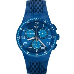 Orologio Unisex Swatch Chrono Plastic Triple Blu SUSN415 Cronografo