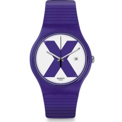 Orologio Unisex Swatch New Gent XX-Rated Purple SUOV401