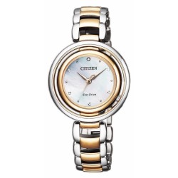 Orologio Citizen Donna Lady Eco-Drive EM0666-89D Diamante Madreperla