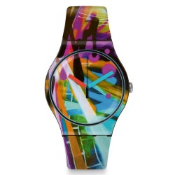 Orologio Unisex Swatch New Gent City Walls SUOB163