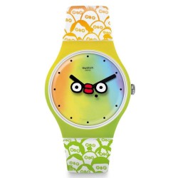 Orologio Unisex Swatch Club New Gent What's Yo Face? SUOZ303
