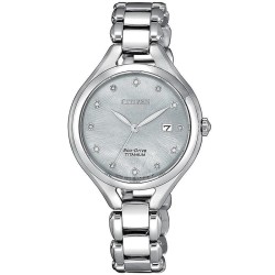 Orologio Citizen Donna Lady Super Titanio EW2560-86D Diamanti Madreperla