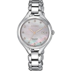 Orologio Citizen Donna Lady Super Titanio EW2560-86Y Diamanti Madreperla