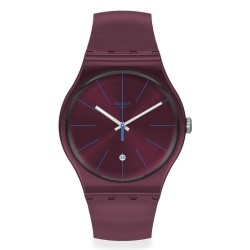 Orologio Unisex Swatch New Gent Burgundazing SUOR402
