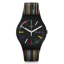 Orologio Unisex Swatch New Gent Nuit d'Ete SUOB729