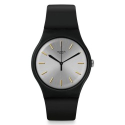 Orologio Unisex Swatch New Gent Backtoblack SUOB173