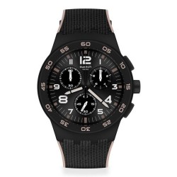 Orologio Uomo Swatch Chrono Plastic Black Cord SUSB106