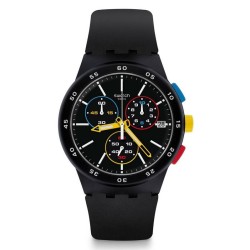 Orologio Unisex Swatch Chrono Plastic Black-One SUSB416 Cronografo
