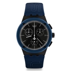 Orologio Unisex Swatch Chrono Plastic X-District Blue SUSB418 Cronografo