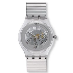 Orologio Unisex Swatch New Gent Cleared Up S SUOK105FB
