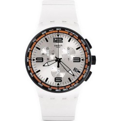 Orologio Unisex Swatch Chrono Plastic White Blades SUSW405 Cronografo