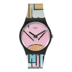 Orologio Swatch MoMA Composition in Oval with Color Planes 1 by Piet Mondrian GZ350