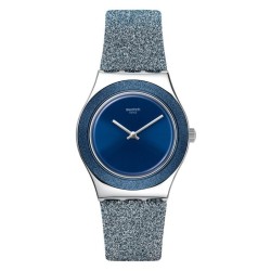 Orologio Donna Swatch Irony Medium Blue Sparkle YLS221