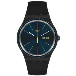 Orologio Uomo Swatch New Gent Black Rails SUOB731