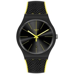 Orologio Unisex Swatch New Gent Night Cord SUOB406