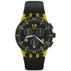 Orologio Unisex Swatch Chrono Plastic Yellow Tire SUSJ403 Cronografo