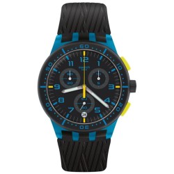 Orologio Unisex Swatch Chrono Plastic Blue Tire SUSS402 Cronografo