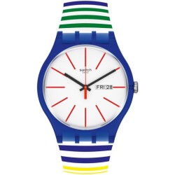 Orologio Unisex Swatch New Gent Home Stripe Home SUON715