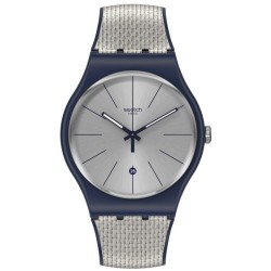 Orologio Unisex Swatch New Gent Grey Cord SUON402