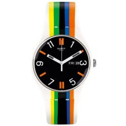 Orologio Unisex Swatch New Gent Ligne De Fuite SUOW708