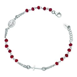Bracciale Amen Rosari in argento con cristalli BROBR3