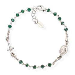 Bracciale Amen Rosari in argento con cristalli BROBVB3