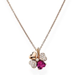 Collana Donna Amen Quadricuore CLPQURR