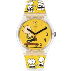 Orologio Swatch Peanuts Pow Wow Charlie Brown SO29Z101